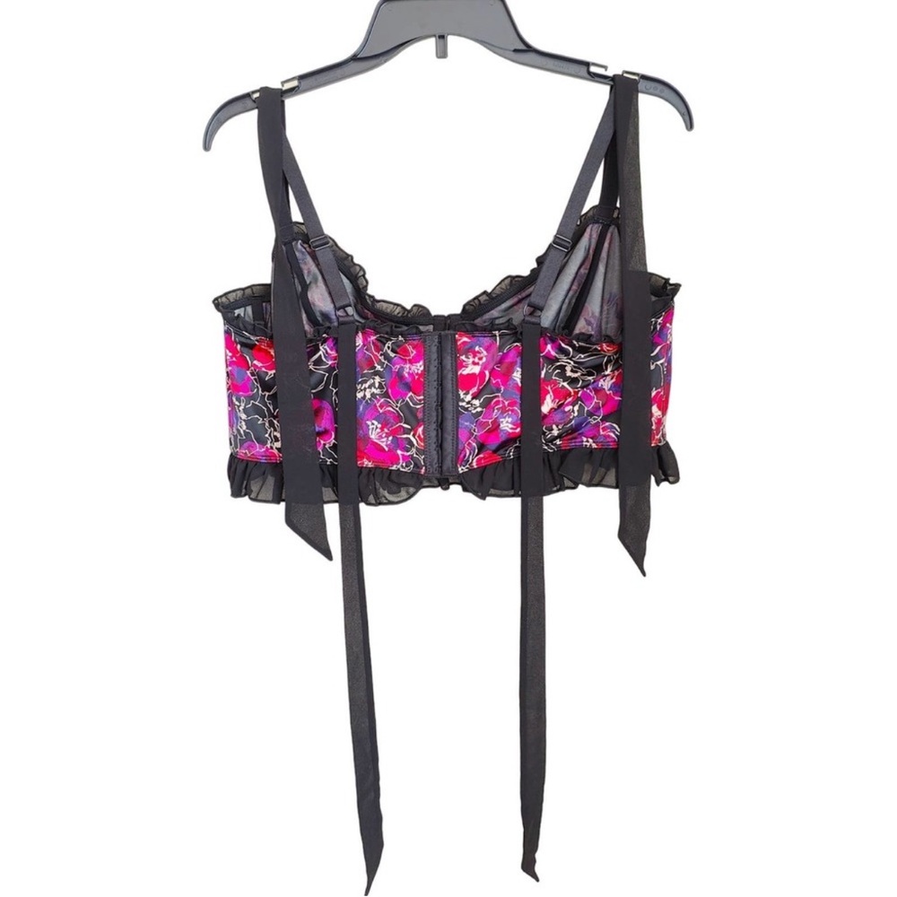 Torrid Size 2 Satin Ruffle Underwire Bra/Panty Set - Picture 4 of 8